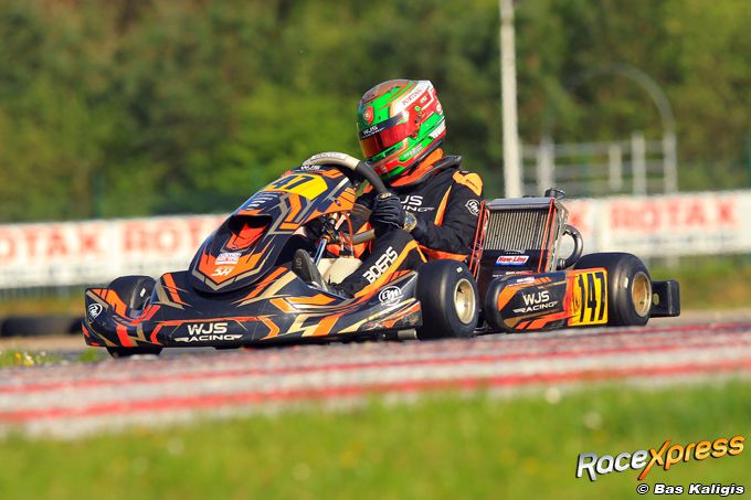 Dani Boers doet zelfvertrouwen op met knappe podiumplaats in GK4 Kart Series