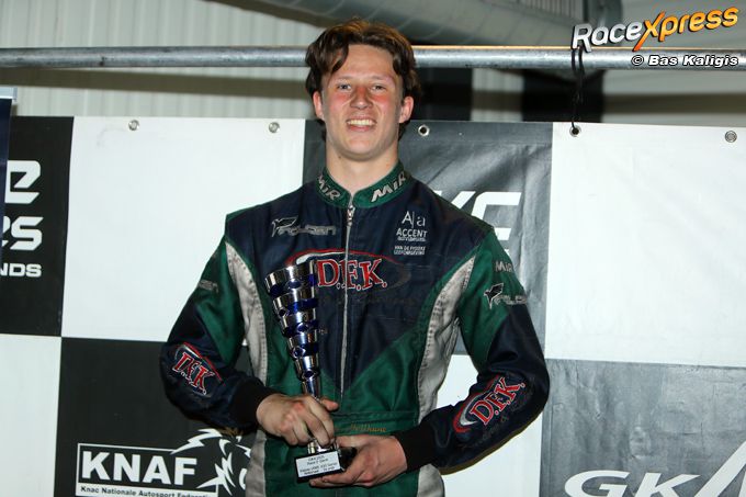 Lukas van den Heijkant vecht zich van P31 naar podium in GK4 Kart Series