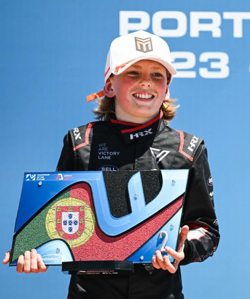 Luuk Taal podium Champions of the Future-race in Portugal