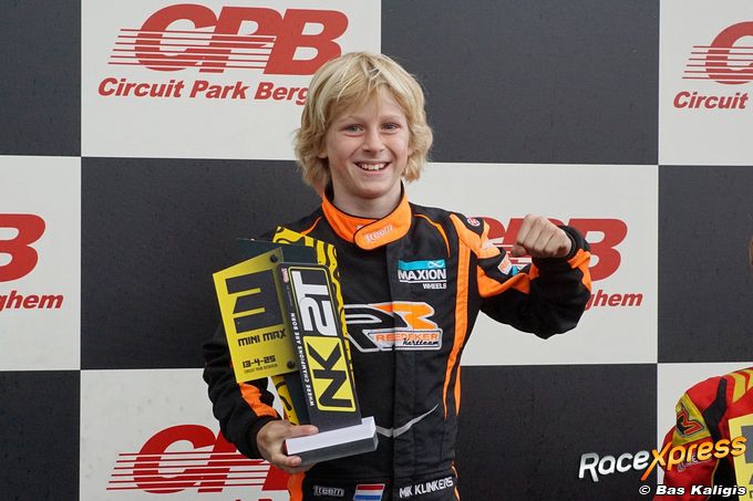 Mik Klinkers stunt met podiumplaats in NK Rotax Max