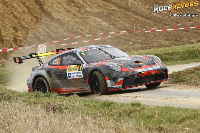 Porsche 992 Rally GT 0-wagen tijdens de Rally van Haspengouw met Kris Princen
