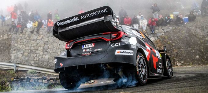 FIA WRC Rally Islas Canarias Kalle Rovanpera actie rear