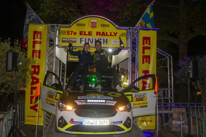 Timo van der Marel won in 2022 de Opel ELEctic Rally