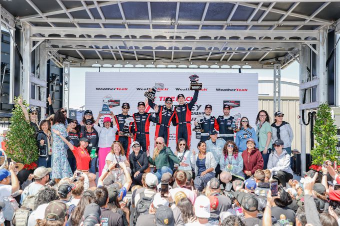 IMSA WeatherTech SportsCar Championship 2025 Laguna Seca Foto 1 podium