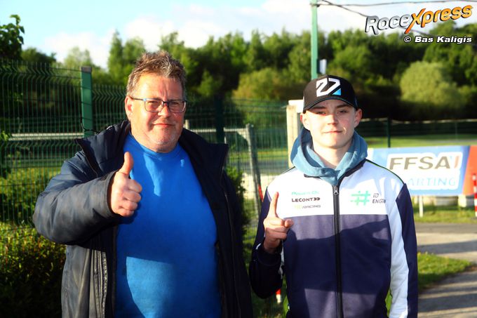 Mick Blankespoor met vader Ton