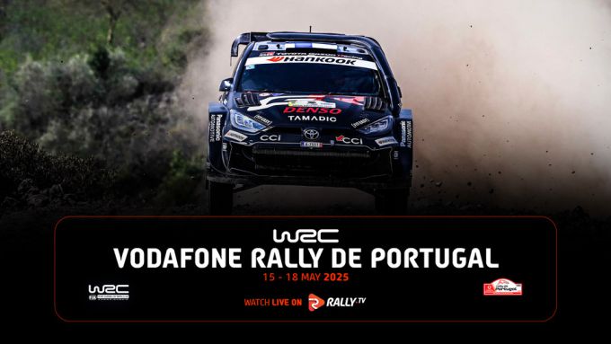 FIA WRC Rally van Portugal 2025 event banner