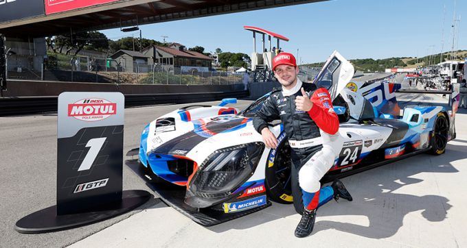 IMSA WeatherTech SportsCar Championship Laguna Seca 2025 Foto 1 Dries Vanthoor pole position met BMW