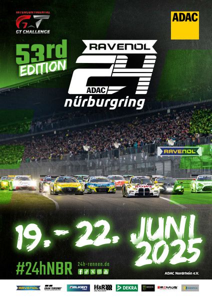 Event poster 24-uur Nürburgring 21 en 22 juni 2025