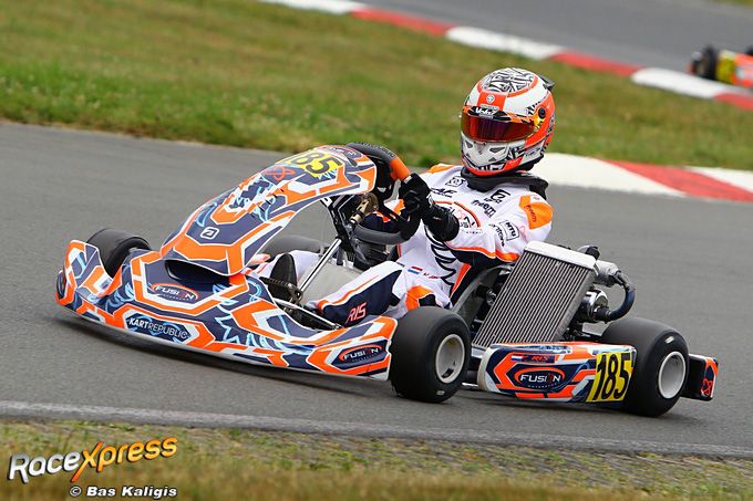 Karttalent Yves Ris naar podium