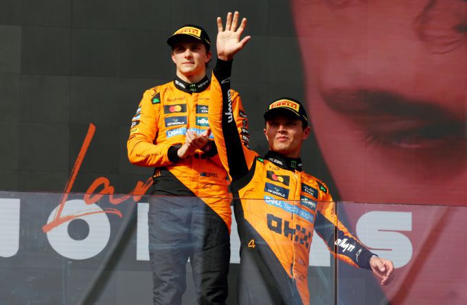 Lando Norris en Oscar Piastri McLaren F1