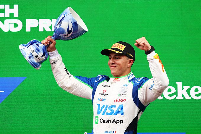 Isack Hadjar trofee F1 Zandvoort