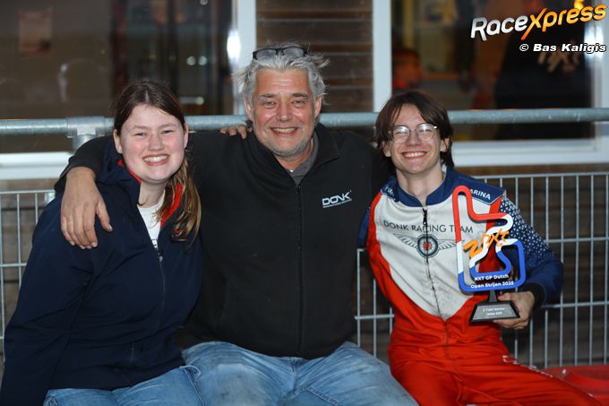 Karttopper Constantijn Donk pakt in Strijen podium na eindelijk wat geluk