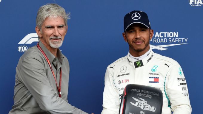 Damon Hill en Lewis Hamilton F1