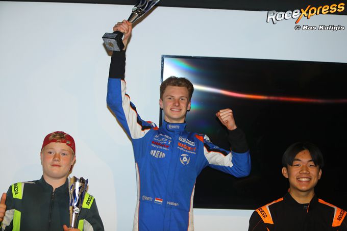 Karttalent Natan Hommel wint thriller in Spa verstevigt leidende positie in GK4