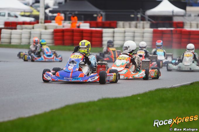 Livio Caira réussit un retour remarquable au GK4 Kart Series après une double fracture des bras