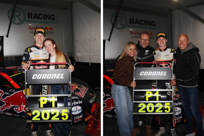 Rocco Coronel and family Champion Ginetta Junior Championship