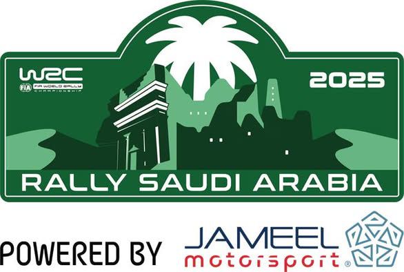 FIA WRC Rally van Saoedi-Arabië 2025 event banner