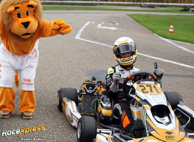 Karttalent AJ Burggraaff verovert rookietitel in NK en is klaar voor verhuizing naar Spanje