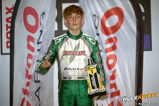 Karttalent Boaz Maximov toont ijzersterke zenuwen en kroont zich tot Nederlands kampioen