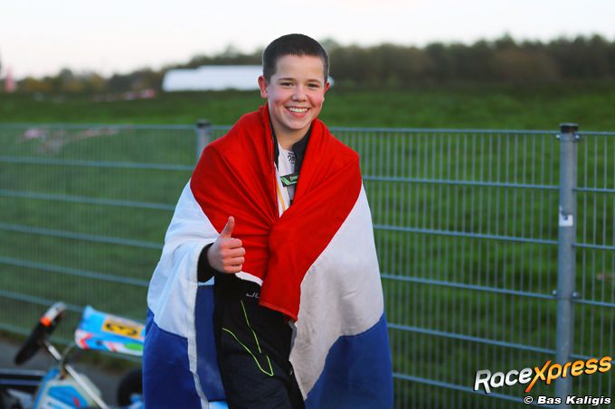 Karter Jurr Drent verovert titel in 2-takt Junior (Rotax)