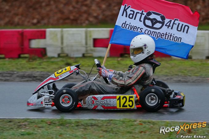 #karting Niki Naruhito Thomasse wint titel MiniMax bij Kart4Fun