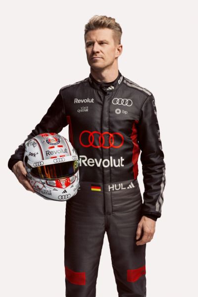 Audi R26 F1 introductie Berlijn raceoverall Nico Hulkenberg