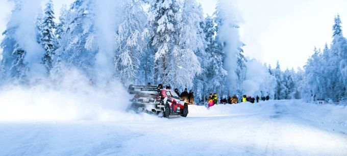 FIA WRC Rally Sweden 2026 Toyota in de sneeuw