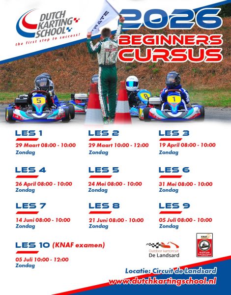 Beginners kartcursus Dutch Karting School