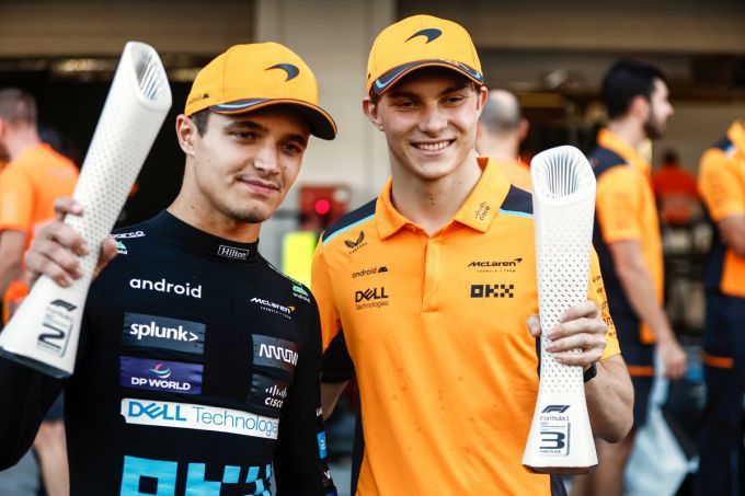 Lando Norris en Oscar Piastri F1 McLaren