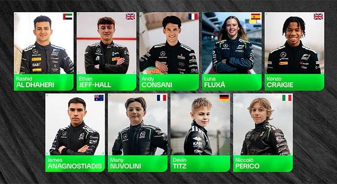 Mercedes-AMG PETRONAS F1 Team onthult Junior Programme 2026