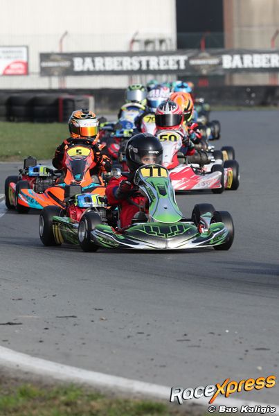Kartbelofte Aiden Fasaei pakt twee bekers bij allereerste wedstrijd Belgisch kampioenschap GK4