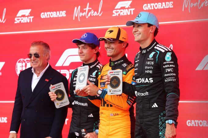 George Russell Kimi Antonelli clash Montreal Canada