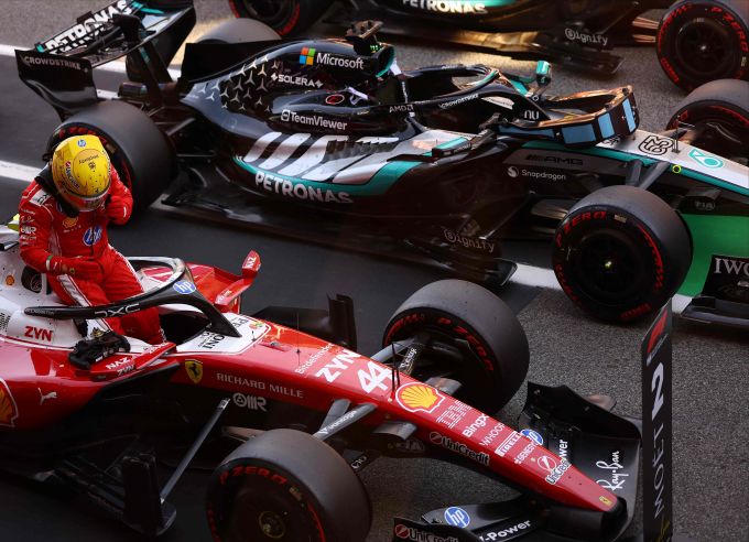 Ferrari Lewis Hamilton Barcelona Formule 1