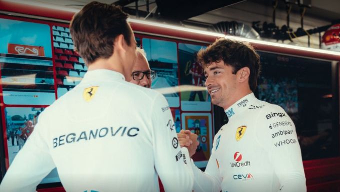 Charles Leclerc Ferrari F1 Lewis Hamilton Barcelona
