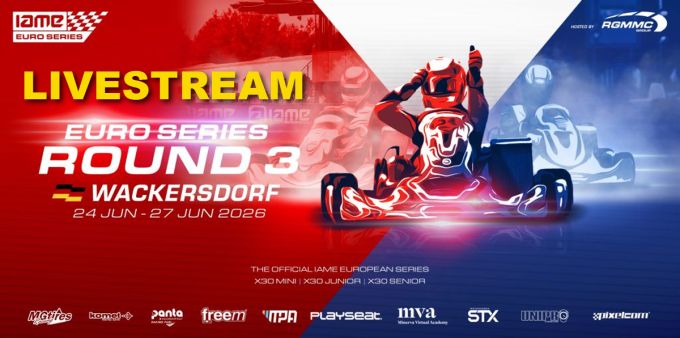 Livestream Super Heats en Finals van de 2026 IAME Euro Series Round 3