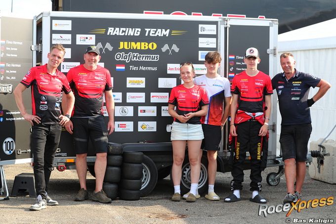 Team Jumbo Ties en Timo Hermus kartsport