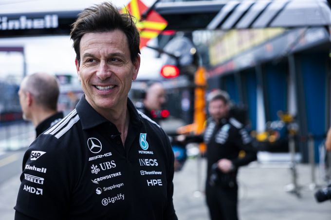 Mercedes Antonelli Charles Leclerc Toto Wolff